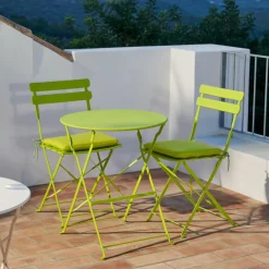 CASA IMPERIAL Set Bistro Rotondo Lime- Set Bistro