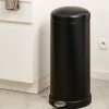 CASA INDUSTRIA Pattumiera A Pedale 27 L Nero- Cestini Spazzatura