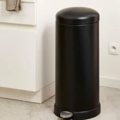 CASA INDUSTRIA Pattumiera A Pedale 27 L Nero- Cestini Spazzatura