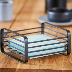 CASA INDUSTRIA Portatovaglioli Nero- Accessori Da Cucina