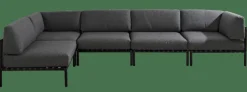 CASA JUMBO Poltrona Ad Angolo Nero- Set Lounge