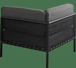 CASA JUMBO Poltrona Ad Angolo Nero- Set Lounge
