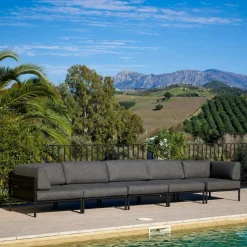 CASA JUMBO Poltrona Ad Angolo Nero- Set Lounge