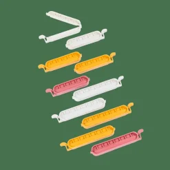 CASA KLIPPER Clip Chiudisacchetto Set Di 10 Mix Di Colori Grigio, Giallo Scuro, Terracotta- Accessori Da Cucina