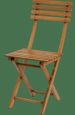 CASA KOS Sedia Pieghevole Naturale- Set Balcone|Sedie Bistro
