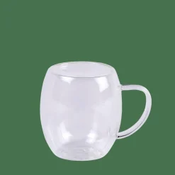 CASA LAGOM Mug A Doppia Parete 30 CL Trasparente- Utensili Da Tè|Bicchieri Da Caffè