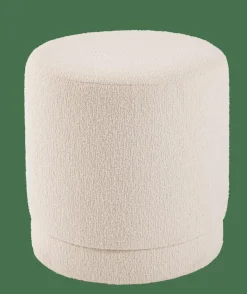 CASA LANCE Pouf: Bianco- Pouf