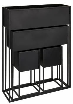 CASA LARGO Vaso Per Piante Nero- Supporti Per Piante