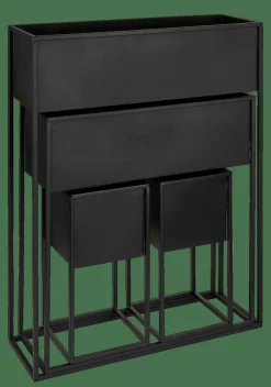 CASA LARGO Vaso Per Piante Nero- Supporti Per Piante