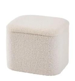 CASA LIAM Con Contenitore Bianco- Pouf Portatutto
