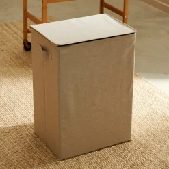 CASA LINOLUX Scatola Portatutto Con Coperchio Beige- Scatole