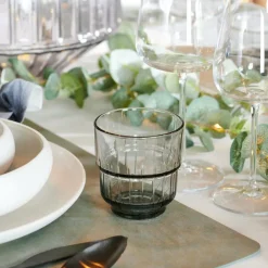 CASA LINQ Vetro 26,6 CL Grigio- Bicchieri Da Acqua