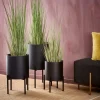 CASA LOUNGE Vaso Da Giardino Nero- Vasi Di Fiori|Supporti Per Piante