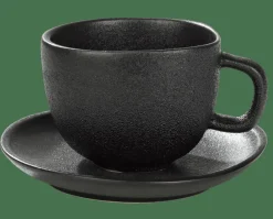 CASA MAGMA Tazza & Piattino Espresso 11 CL Nero- Tazze