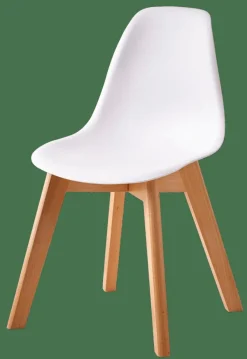 CASA MATHIAS Sedia Per Bambini Bianco, Naturale- Kids|Mobili Per Bambini