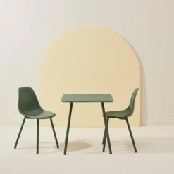CASA MIKA Tavolo Per Bambini Con 2 Sedie Verde- Kids