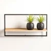 CASA MIX&MATCH Organiser Da Parete Nero, Naturale- Scaffali Da Parete