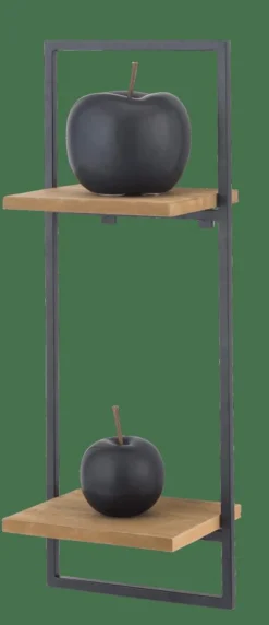 CASA MIX&MATCH Organiser Da Parete Nero, Naturale- Scaffali Da Parete