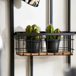 CASA MODULAR Cesto Di Metallo Nero- Decorazioni Da Parete