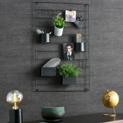 CASA MODULAR Organiser Da Parete Nero- Decorazioni Da Parete|Scaffali Da Parete