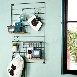 CASA MODULAR Organiser Da Parete Nero- Decorazioni Da Parete|Scaffali Da Parete