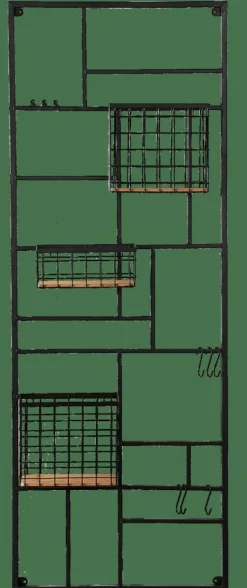 CASA MODULAR Organiser Da Parete Nero- Decorazioni Da Parete|Scaffali Da Parete