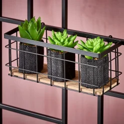 CASA MODULAR Set Di 7 Ganci Nero- Decorazioni Da Parete|Scaffali Da Parete
