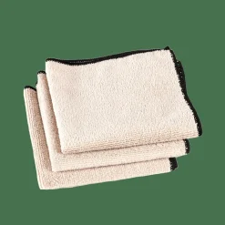 CASA MULTI Panno In Microfibra Set Di 3 Beige- Strofinacci