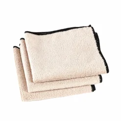CASA MULTI Panno In Microfibra Set Di 3 Cachi- Strofinacci