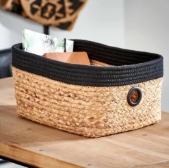 CASA NATUREL Cassetto Nero, Naturale- Cesti Cassetto