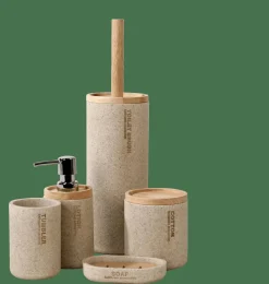 CASA NEW RESIN Scopino WC In Supporto Naturale- Accessori Per Il Wc