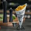 CASA NJAM Cartocci Set Di 10 Pezzi Nero, Bianco- Aperitivo E Tapas