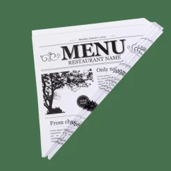 CASA NJAM Cartocci Set Di 10 Pezzi Nero, Bianco- Aperitivo E Tapas