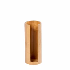 CASA ORGANOO Contenitore Per Cotton Fioc Trasparente, Naturale- Accessori Da Lavandino