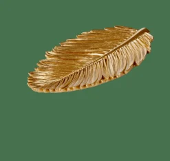 CASA PALM Foglia Decorativa Dorato- Ciotole Decorativi