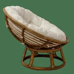 CASA PAPASAN Sedia Lounge Naturale, Bianco Antico- Poltrone