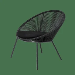 CASA PAPAYO & ACAPULCO Set Lounge Nero- Sedie Lounge|Set Lounge