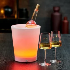 CASA PARTY Secchiello Refrig Con Moodlight Bianco- Secchielli Per Vino