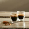 CASA PAUSA Bicchiere 2a Parete Set Di 2 12,5 CL Trasparente- Bicchieri Da Caffè|Bicchieri Da Tè