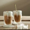 CASA PAUSA Bicchiere 2a Parete Set Di 2 35 CL Trasparente- Bicchieri Da Caffè|Bicchieri Da Tè