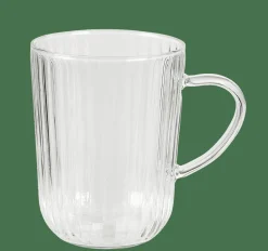 CASA PAUSA Bicchiere Tè, Manico 45 CL Trasparente- Bicchieri Da Caffè|Bicchieri Da Tè