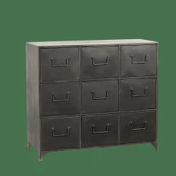 CASA PHARMA Cassettiera Nero- Cassettiere