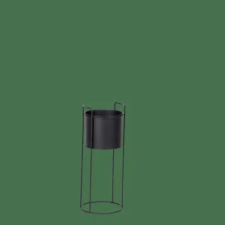 CASA PLUTO Vaso Per Piante Nero- Supporti Per Piante