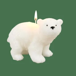 CASA POLA Candela Orso Polare Bianco- Candele