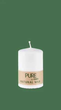 CASA PURE Candela Cilindrica Bianco- Candele