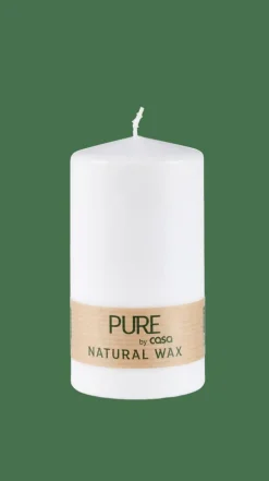 CASA PURE Candela Cilindrica Bianco- Candele