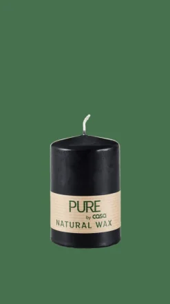 CASA PURE Candela Cilindrica Nero- Candele