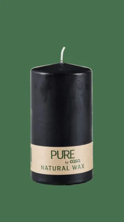 CASA PURE Candela Cilindrica Nero- Candele