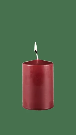 CASA PURE Candela Cilindrica Rosso Scuro- Candele