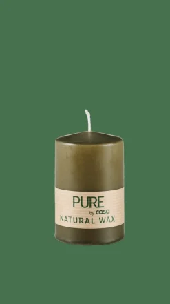 CASA PURE Candela Cilindrica Verde- Candele